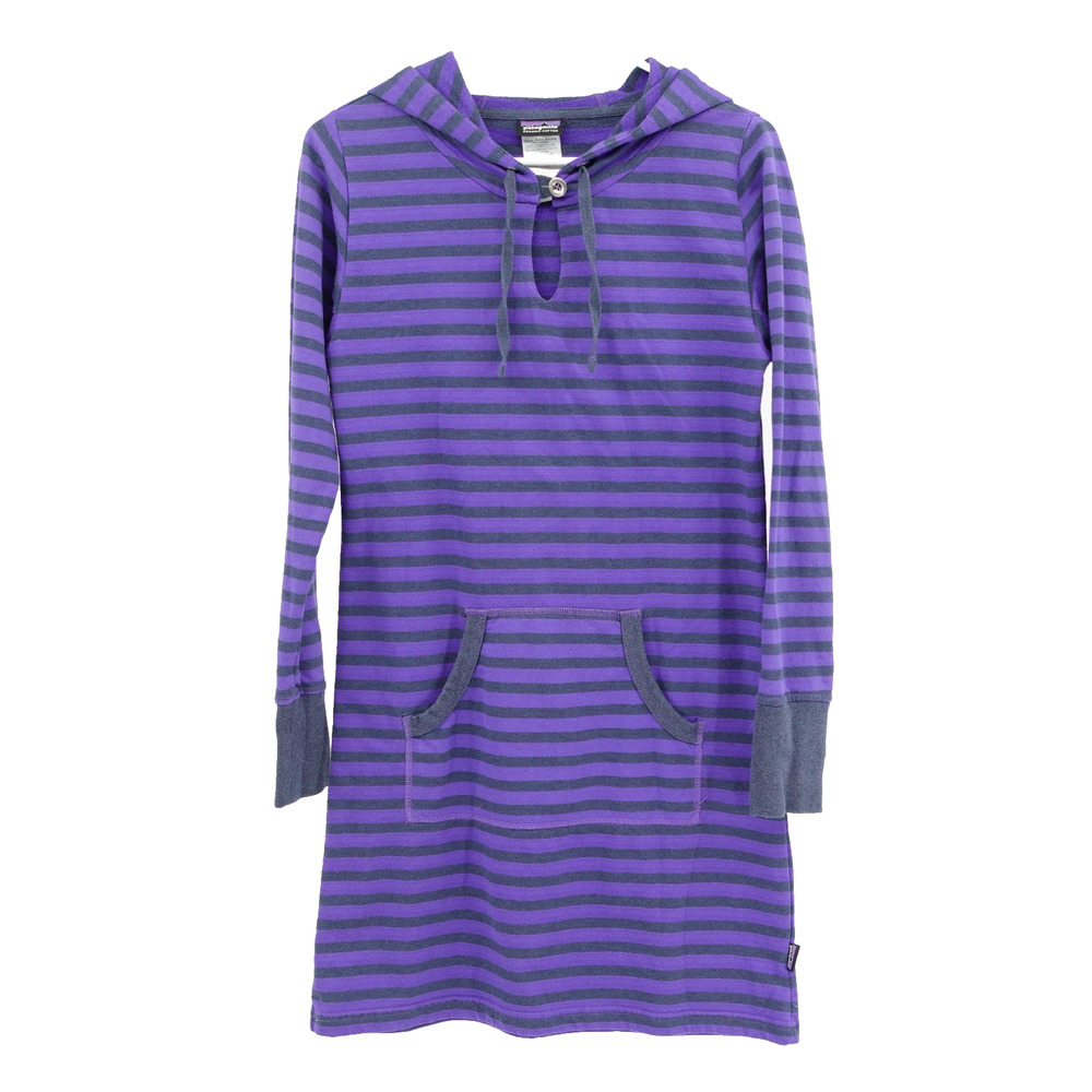 Patagonia Sweatshirt Dress SZ S Ahnya Hooded Organic Cotton Sustainable Granola